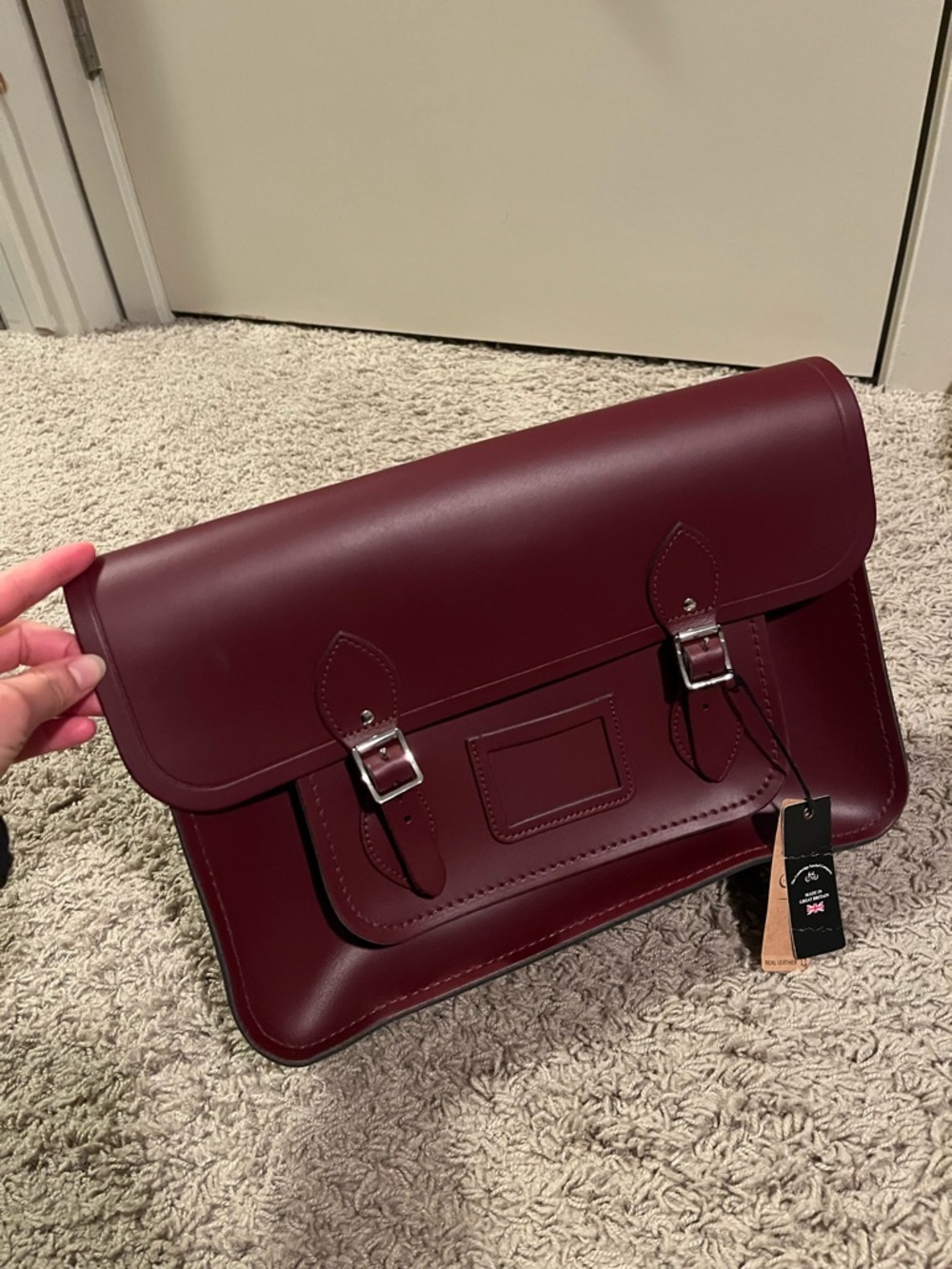 The Cambridge Satchel Company Burgundy Leather Satchel – Made in England - Picture 2 of 15